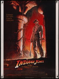 5z0012 INDIANA JONES & THE TEMPLE OF DOOM 30x40 1984 Harrison Ford, Kate Capshaw, Bruce Wolfe art!
