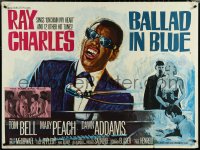 5z0062 BLUES FOR LOVERS British quad 1966 Ballad in Blue, different art of Ray Charles by Chantrell!