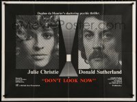 5z0074 DON'T LOOK NOW British quad 1974 Julie Christie, Donald Sutherland, directed by Nicolas Roeg
