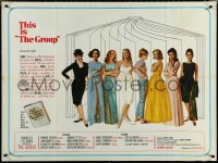 5z0091 GROUP British quad 1966 great posed portrait of Candice Bergen & other group members!