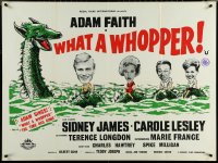 5z0128 WHAT A WHOPPER British quad 1963 pop singer Adam Faith, Sidney James, Loch Ness Monster!