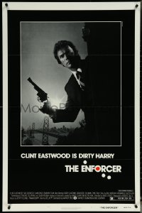 5z0382 ENFORCER 1sh 1976 classic image of Clint Eastwood as Dirty Harry holding .44 magnum!