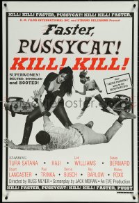 5z0388 FASTER, PUSSYCAT! KILL! KILL! 1sh R1995 Russ Meyer's best, Satana, Haji, superwomen!