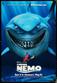 5z0394 FINDING NEMO advance DS 1sh 2003 best Disney & Pixar animated fish movie, huge image of Bruce!