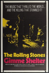 5z0408 GIMME SHELTER int'l 1sh 1971 Rolling Stones out of control rock & roll concert!