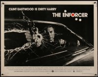 5z0838 ENFORCER 1/2sh 1976 Bill Gold image of Eastwood as Dirty Harry with gun through windshield!