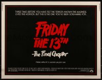 5z0841 FRIDAY THE 13th - THE FINAL CHAPTER 1/2sh 1984 Part IV, slasher sequel, Jason's unlucky day!