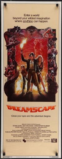 5z0679 DREAMSCAPE insert 1984 Drew Struzan art of Dennis Quaid & sexy Kate Capshaw!
