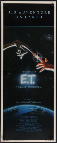 5z0680 E.T. THE EXTRA TERRESTRIAL insert 1982 Drew Barrymore, Steven Spielberg, John Alvin art!