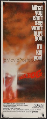5z0684 FOG insert 1980 John Carpenter, what you can't see won't hurt you, it'll kill you!