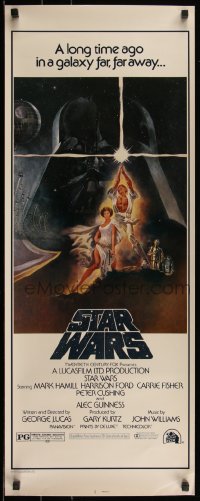 5z0715 STAR WARS video insert R1982 George Lucas classic sci-fi epic, great art by Tom Jung!