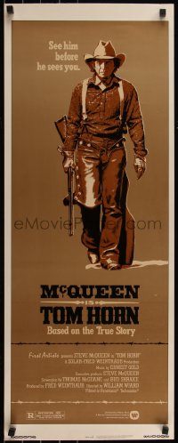 5z0723 TOM HORN insert 1980 they couldn't bring enough men to bring Steve McQueen down!