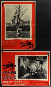 5z0884 ANATOMY OF A MURDER 8 Italian 19x26x19 pbustas 1959 Otto Preminger, Jimmy Stewart, Remick!