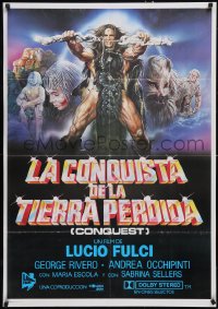 5z0220 CONQUEST Spanish 1984 Lucio Fulci, Sciotti artwork from Conan ripoff!