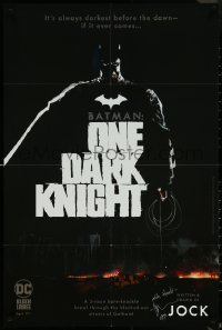 5z0153 BATMAN signed 24x36 special poster 2022 by Jock, completely different art, One Dark Knight!