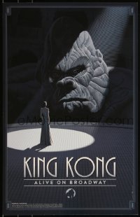 5z0767 KING KONG 14x22 stage poster 2018 art of Big Ape, woman n stage by Laurent Durieux!