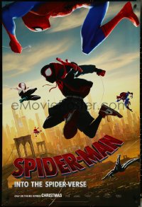 5z0598 SPIDER-MAN: INTO THE SPIDER-VERSE teaser DS 1sh 2018 Nicolas Cage in title role, top cast!