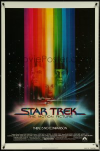 5z0602 STAR TREK advance 1sh 1979 cool art of Shatner, Nimoy, Khambatta and Enterprise by Bob Peak!