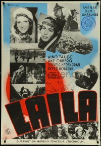 5z0032 LAILA Swedish 1937 Aino Taube in the title role, different images, ultra rare!