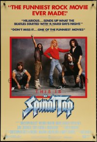 5z0623 THIS IS SPINAL TAP 1sh 1984 Rob Reiner rock & roll mockumentary, great band portrait!