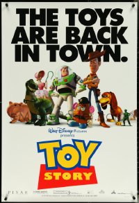 5z0628 TOY STORY DS 1sh 1995 Disney & Pixar cartoon, great images of Buzz Lightyear, Woody & cast!