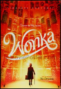 5z0663 WONKA teaser DS 1sh 2023 Timothee Chalamet in title role, discover how Willy became... Wonka!