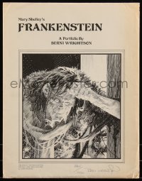 6a0030 BERNI WRIGHTSON signed #885/2000 art portfolio 1978 Mary Shelley's Frankenstein, 1978 set!
