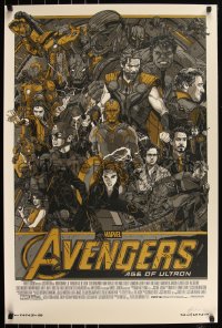 6a0101 AVENGERS: AGE OF ULTRON signed #78/350 24x36 art print 2015 by Tyler Stout, Marvel, variant!