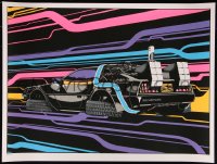 6a0832 BACK TO THE FUTURE II signed #12/100 18x24 art print 2010 by Anville, DMC-12, regular edition!