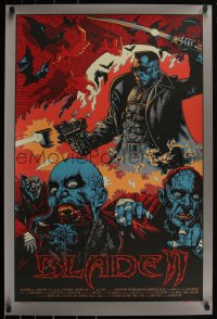 6a0135 BLADE II signed #16/20 artist's proof 24x36 art print 2010 by Mike Sutfin, red variant!