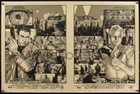 6a0136 BLADE RUNNER #28/50 24x36 art print 2017 NE art of Ford and top cast, Uncut Variant Edition!