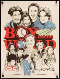 6a0859 BOY MEETS WORLD #46/100 18x24 art print 2012 art by Joshua Budich, first edition!