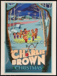 6a0866 CHARLIE BROWN CHRISTMAS #34/50 18x24 art print 2012 art by Laurent Durieux, regular edition!