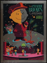6a0016 CHARLIE BROWN CHRISTMAS signed #13/50 18x24 art print 2011 Whalen, Silver Bells Metal Variant!
