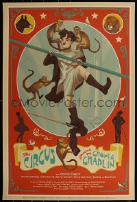 6a0172 CIRCUS #138/150 24x36 art print 2017 great art of Charlie Chaplin by Jonathan Burton!