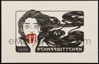 6a1191 ERIC TAN #29/50 11x17 art print 2014 The Fairest of Them All, Brothers Grimm, Snow White!
