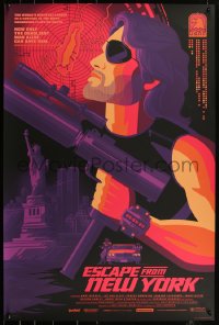 6a0251 ESCAPE FROM NEW YORK #81/100 24x36 art print 2021 art by Tom Whalen, variant edition!