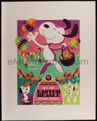 6a0047 IT'S THE EASTER BEAGLE CHARLIE BROWN artist's proof 24x31 print 2013 Tom Whalen, canvas var!