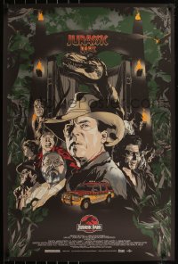 6a0397 JURASSIC PARK #4/11 artist's proof 24x36 art print 2015 great montage art by Vince Aseo!