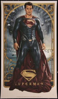 6a0682 JUSTICE LEAGUE #101/150 21x36 art print 2020 art by Juan Carlos Ruiz Burgos, Superman!