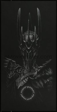 6a1174 LORD OF THE RINGS #94/100 12x24 art print 2013 art by Marko Manev, Sauron glows in the dark!