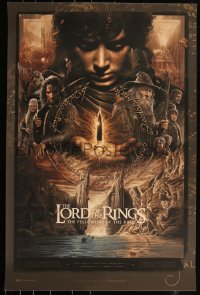 6a0442 LORD OF THE RINGS: THE FELLOWSHIP OF THE RING #62/175 24x36 art print 2022 Kontou, variant!