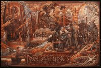 6a0443 LORD OF THE RINGS: THE FELLOWSHIP OF THE RING #72/125 24x36 art print 2017 Ise Ananphada, variant!