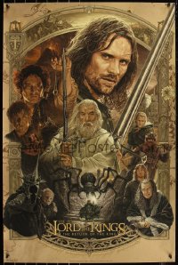 6a0445 LORD OF THE RINGS: THE RETURN OF THE KING #71/465 24x36 art print 2022 Burgos art, Timed ed.!