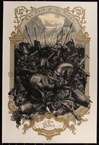 6a0446 LORD OF THE RINGS: THE TWO TOWERS #111/200 24x36 art print 2019 art by Jonathan Burton!