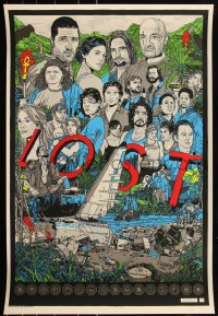 6a0448 LOST signed #259/300 24x36 art print 2009 art by Tyler Stout, screen print edition!