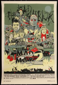 6a0450 MAD MAX 2: THE ROAD WARRIOR artist signed #13/25 proof 24x36 art print 2008 Mondo, reg. ed.!