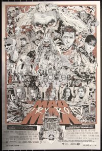 6a0453 MAD MAX: FURY ROAD #48/100 24x36 art print 2023 Tyler Stout, metallic foil variant edition!