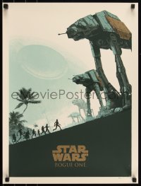 6a0981 ROGUE ONE #60/375 18x24 art print 2016 AT-ATs by Matt Ferguson, Star Wars, 1st edition!