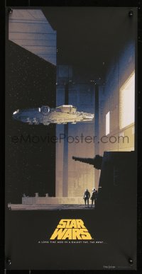 6a1179 STAR WARS #2501/2550 12x24 art print 2016 Millennium falcon by Matt Ferguson, regular ed.!
